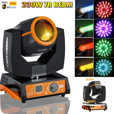 7R 230W Beam Sharpy Moving Head Light 17 Patterns RGBW Stage Strobe Lights DMX