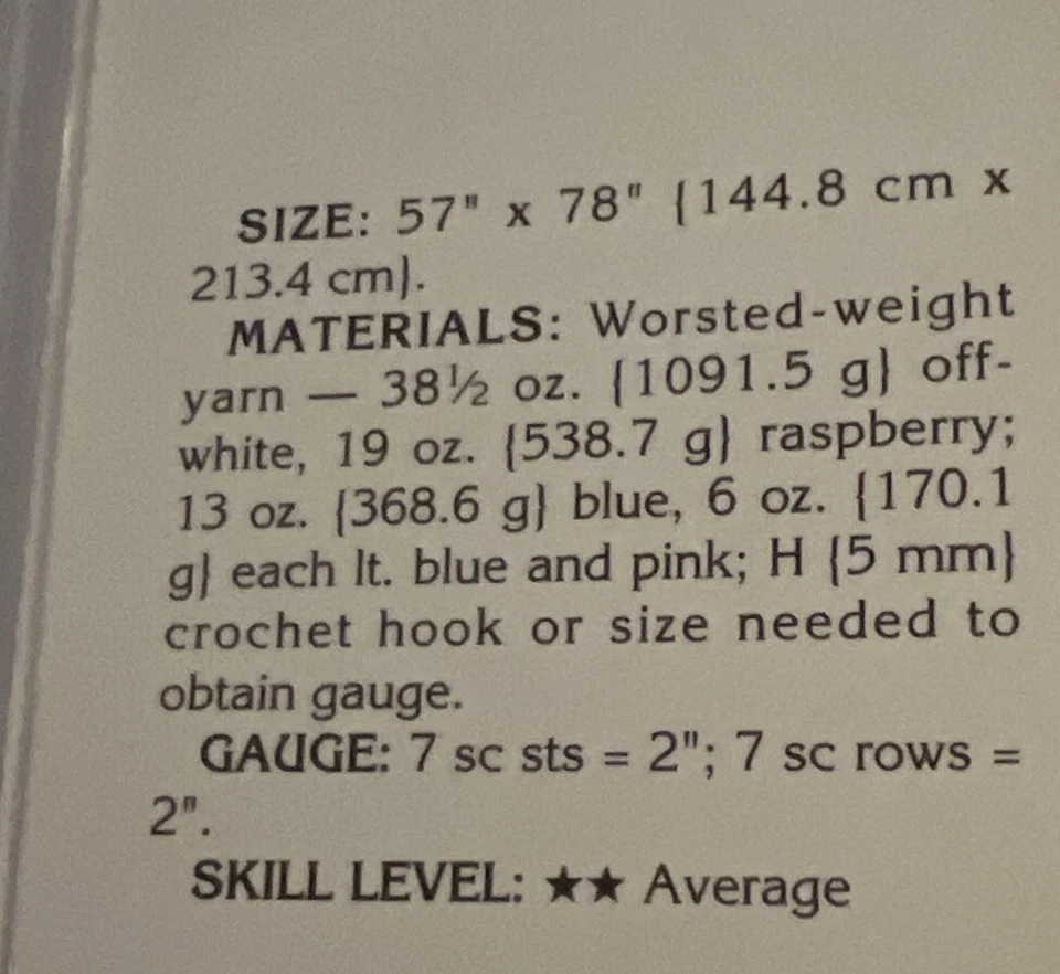 CROCHET Afghan Collector’s Series ~ “All Hearts Patchwork Afghan” ~ PATTERN ~ - Image 2 of 2