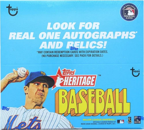 2021  Heritage Baseball Retail Display Box 24 Packs