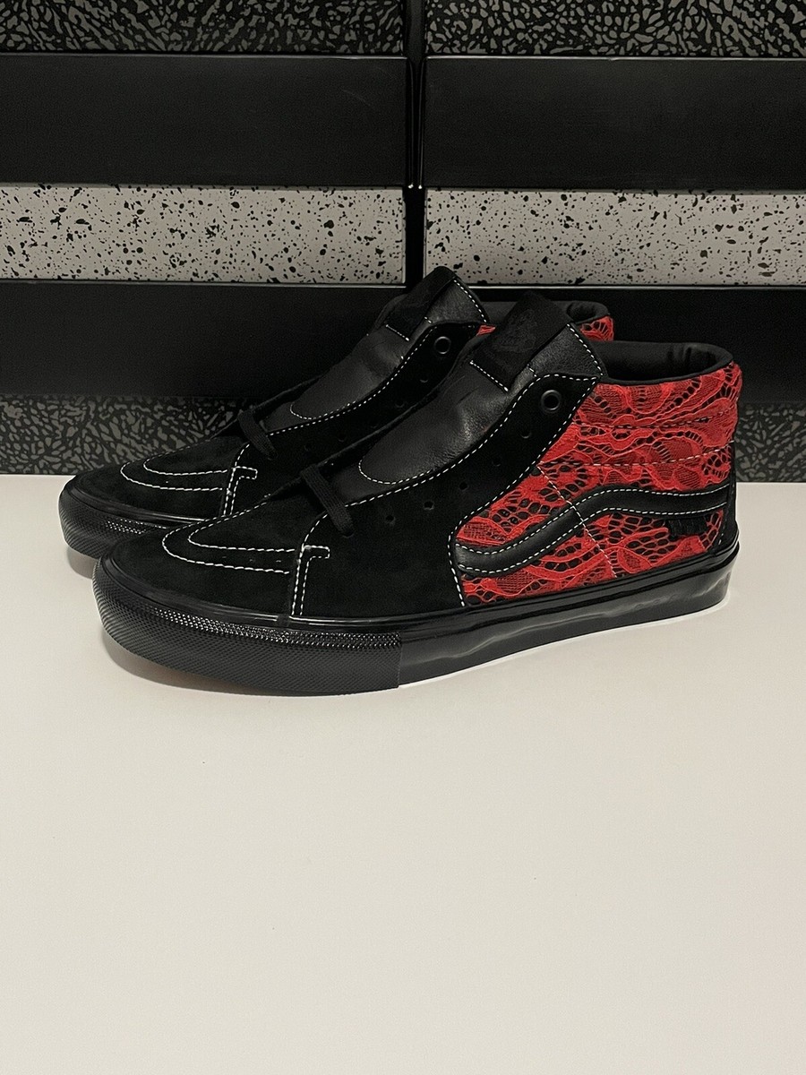 New VANS Skate Grosso Mid x PREMIER “Black Red Lace  display picture 1