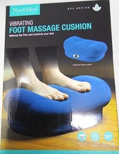 NEW NuvoMed Vibrating Foot Massage Cushion High and Low Speed Settings FREE SHIP