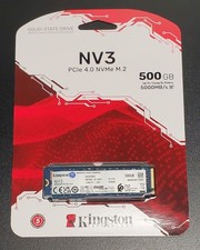 Kingston NV3 500GB PCIe 4.0 NVMe M.2 SSD SNV3S/500G Up to 5000MB/s SEALED