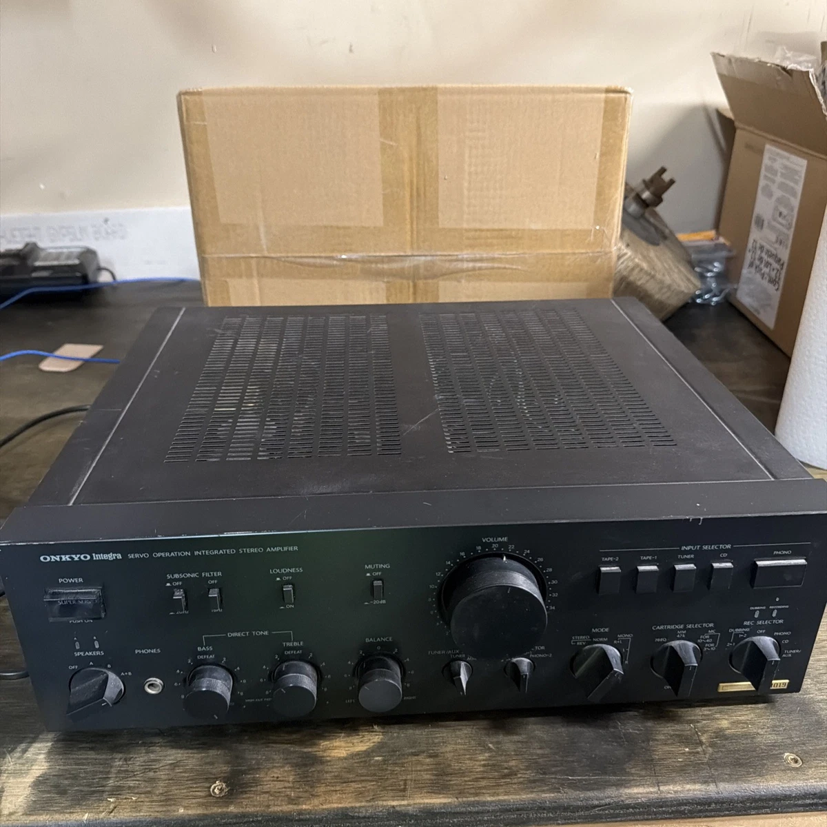 Ampli Vintage Onkyo Integra 225 - Large Bande, 2 Canaux, Entrées Phono - Occasion