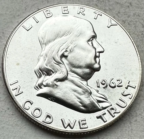 1962 Proof Franklin Half Dollar 90% Silver-INV#8533