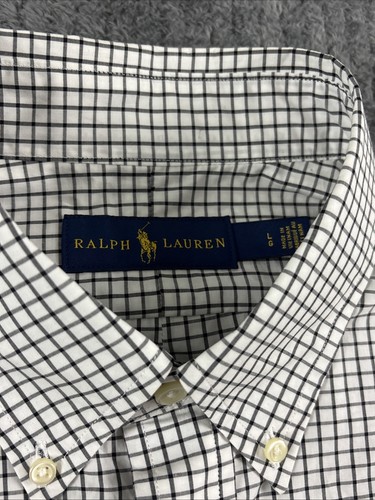 Camicia Ralph Lauren uomo grande vestibilità classica gingham check cotone abito con bottoni - Foto 3 di 13