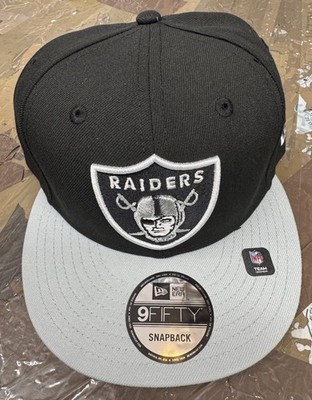 New Era Las Vegas Raiders 9Fifty Snapback Cap Schwarz Mit Grauer Krempe One Size