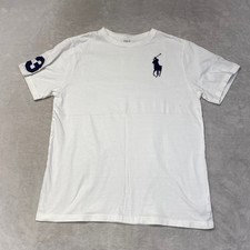 Polo Ralph Lauren Kids White Big Pony T Shirt Size XL 18-20 Cotton