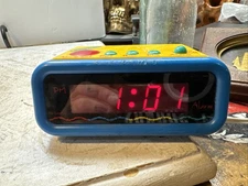 Crayola 1993 Spartus Model #1205 Alarm Clock TESTED AND WORKS!