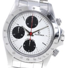 Montre Tutima 793 Valjoux 7750 chronographe automatique en acier inoxydable e...