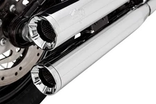 Vance & Hines PCX Eliminator 300 Dual Slip-On Mufflers Chrome #16312