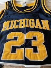 Nike Michigan Wolverines 23 Basketball Jersey Blue Size XL 48
