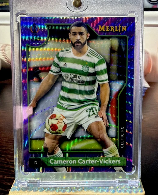 2022 Topps Chrome Merlin Cameron Carter-Vickers Purple #/15 Celtic FC UEFA