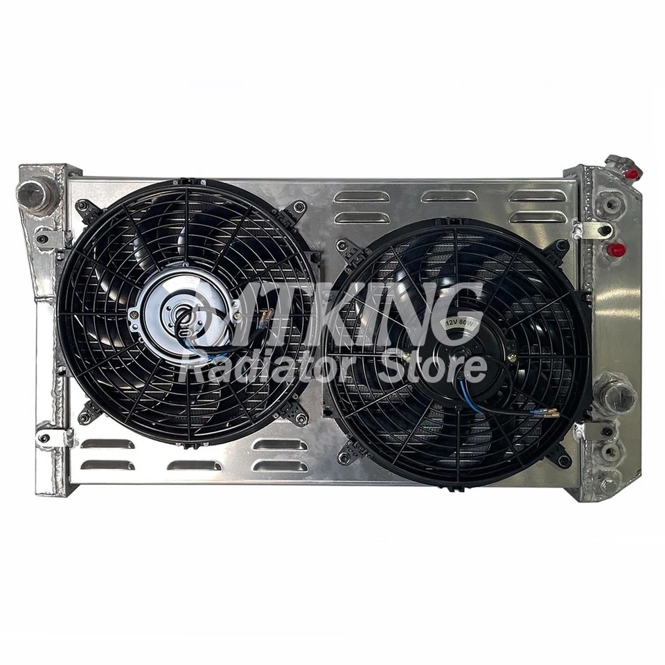 Radiador + ventilador para Chevrolet Corvette 1984-1990 / Chevrolet S10 Blazer 1982-2002 Foto 2 de 4