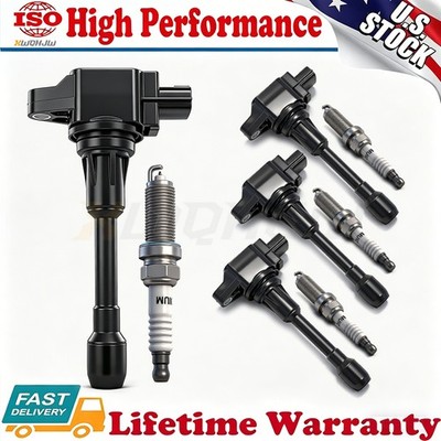 4 UF549 For Nissan Altima Sentra rogue versa Spark Plugs and Ignition Coil packs