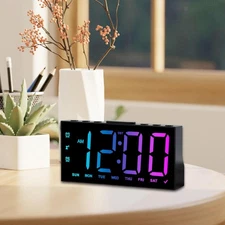 Digital Alarm Clock Desk Clock Housewarming Gift Electronic Decorative Versatile