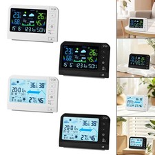 Station météo numérique multifonction compacte avec réveil, thermomètre et