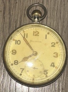 Vintage Helvetia Swiss Made Pocket Watch GSTP P 74410 - In Working Condition