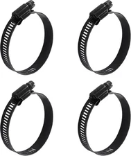 4 Pcs Stainless Steel Worm Gear Hose Clamp
