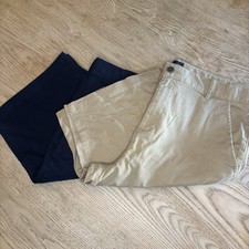 2 Pack NWOT Children  s Place Boys School Uniform Shorts 16 Husky Navy Khaki Prep