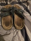 Birkenstock Gray Pebbled Leather Sandals 10M — photo 3
