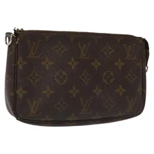LOUIS VUITTON Monogram Pochette Accessoires Pouch M51980 LV Auth EC167