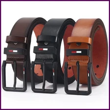 2025 Fashion High Quality Men Belt Alloy Square Buckle Male PU Leather Belt Men