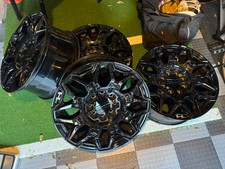 22" x4 GMC HUMMER EV GLOSS BLACK WHEELS RIMS FACTORY OEM 14094 2023 2024 2025