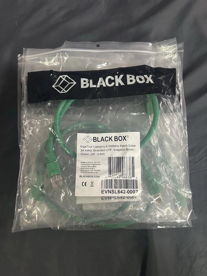 ¡Cables de conexión de categoría 6! ¡LOTE de surtidos! ¡Caja negra! ¡Longitudes y colores surtidos! Foto 4 de 4