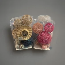 Paul Michael Company Rattan Ball Decor