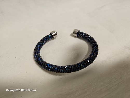 Swarovski Crystal Armspanger Sternenstaub Dunkelblau facettiert Bracelet - Bild 8 von 14
