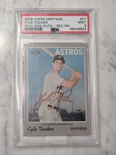 2019 Topps Heritage - Real One Autographs Kyle Tucker #ROA-KT Red Ink /70 