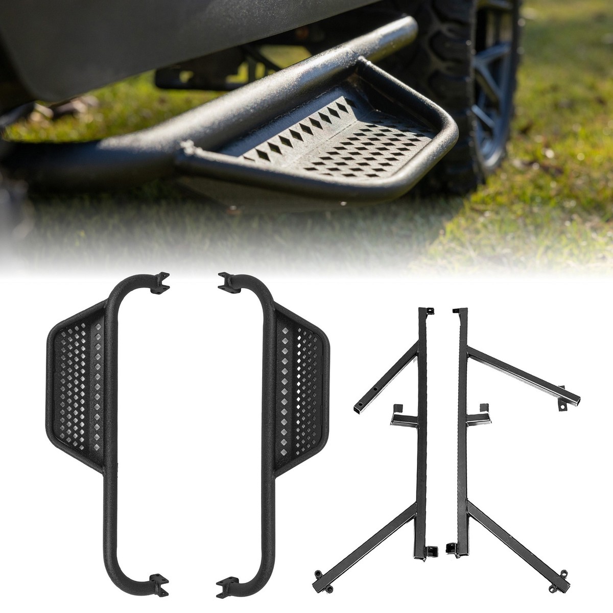 MadJax Armor Nerf Bar Side Step & Mounting Kit for Yamaha G29