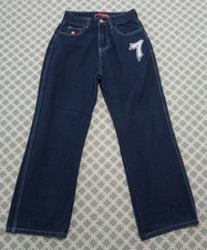 Tapered Baggy Leg Jeans (Vintage Jnco Crown Style) Skater Boys 24x24 Please Read