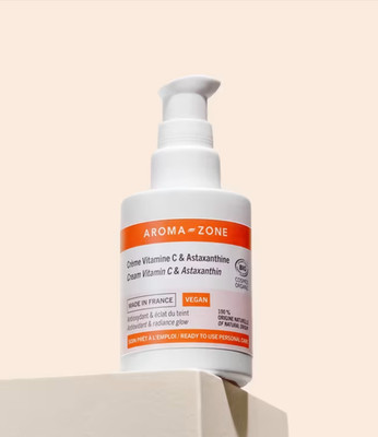 Aroma Zone Creme Vitamin C & Astaxanthin BIO aktiviert den natürlichen Glanz des Teints!