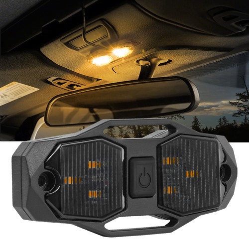 For Polaris Ranger RZR XP 1000 UTV Universal Roll Bar Mount LED Dome Light Amber - Bild 9 von 12