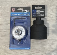 Angry Jester 3/4" DR. Impact Socket 12pt BI-HEX 56x78 & Torque Angle Gauge - New