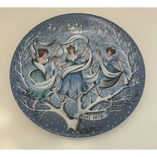 Haviland Limoges The 12 Days of Christmas Plate Nine Ladies Dancing 1978 Signed