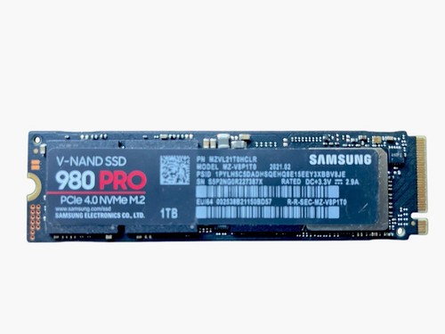 Samsung 980 PRO 1TB SSD, PCIe 4.0 M.2, 2280 Internal Drive (MZ-V8P1T0B/AM)
