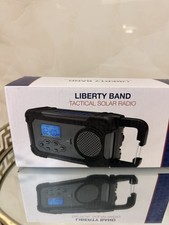 4Patriots Liberty Band Tactical Solar Radio: NOAA Weather Warnings USB Charger