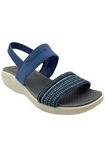 Bzees Women's Cali Sandal Blue Multi