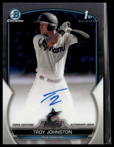 2023 Bowman #CPA-TJN Troy Johnston Chrome Prospect Autographs