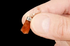 SPESSARTINE GARNET Pendant 1" Jewelry Necklace Rocks Minerals Chakra Healing