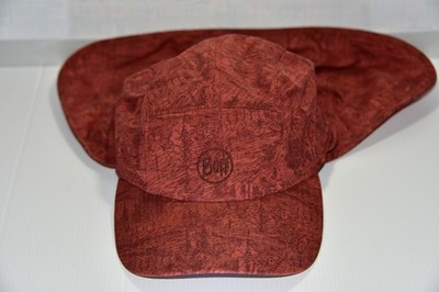 Buff Run Cap Hat Loop Strap Back Lightweight Bike Run Two Piece Sun Protector