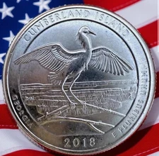 2018 P Cumberland Island National Seashore 🦅Quarter | Circulated Collectible🪽