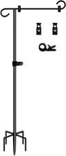 50-inch Outdoor Garden Flag Stand, Extra Tall Yard Flag Holder for Outside 12...