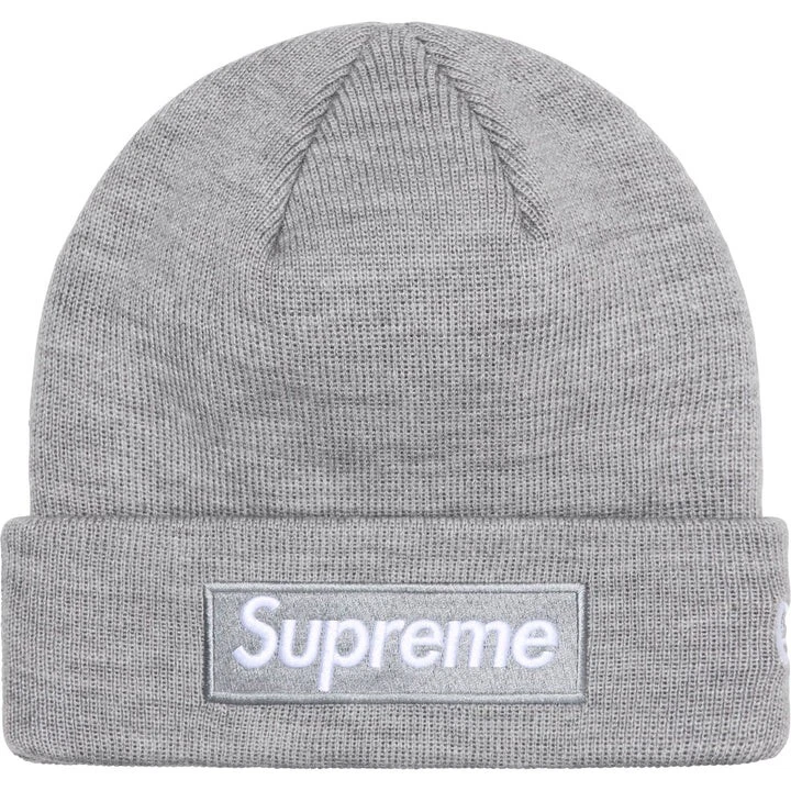 Bonnet gris logo boîte Supreme New Era FW24 neuf ! Prévente ✅️
