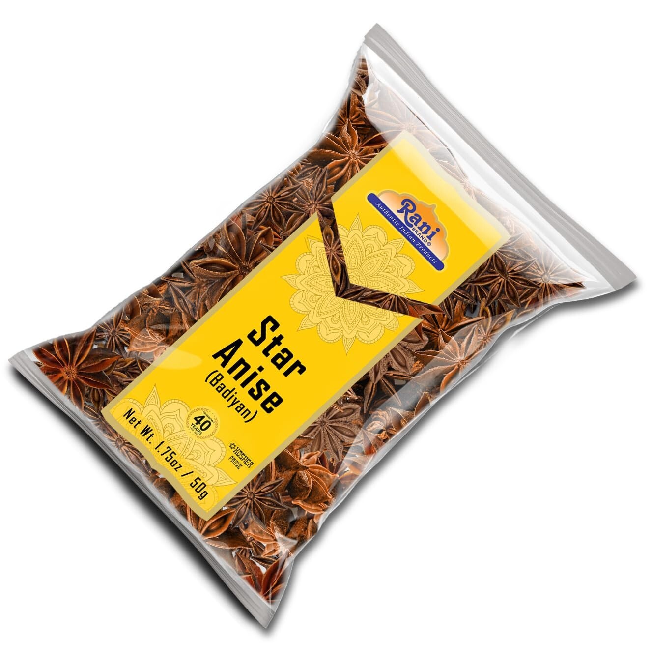 Rani Star Anise Seeds, Whole Pods (Badian Khatai) Spice 1.75oz (50g)
