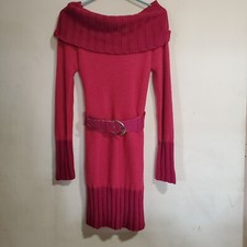 Sweater Project Off Shoulder Sweater Dress Medium Long Sleeved