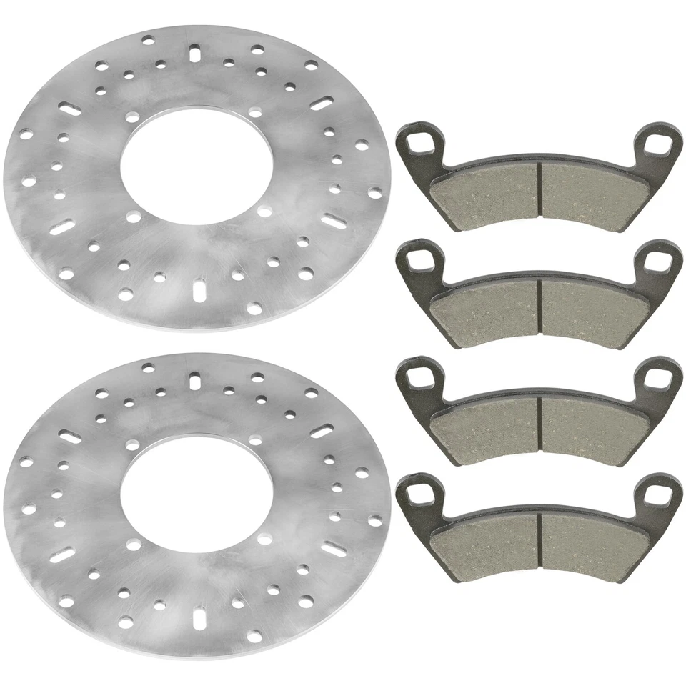 2 pastillas de rotor de disco de freno delanteras para Polaris Ranger Crew 700 4X4 08-09 / XP 700 2008 Foto 4 de 4