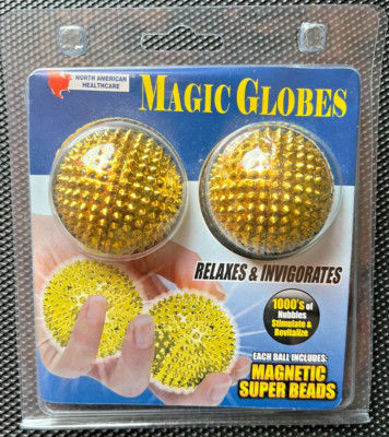 Magic Globes North American Healthcare 2 Magnetic Acu-Reflex Hand Massage Balls